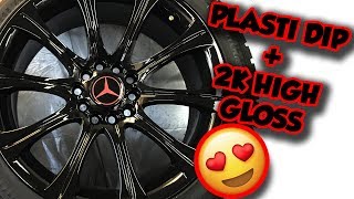 How To Spray 2K High Gloss Plasti Dip Rims [upl. by Ineslta]