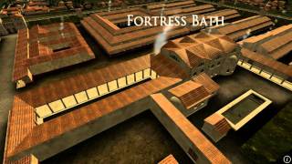 Animation of ancient Roman Fort in Caerleon Wales [upl. by Enomys]