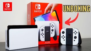 Nintendo Switch OLED Unboxing amp Setup [upl. by Levin493]