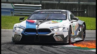 BMW M8 GTE In Action at Monza Circuit ahead of the 24 Hours of Le Mans 2018 [upl. by Shamus]