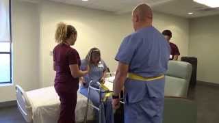 Physical Therapy Transfer Training  How To Transfer From Wheelchair To Bed [upl. by Rosenthal371]