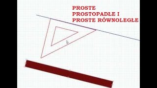 Proste prostopadłe i proste równoległe [upl. by Xuerd]