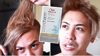 Toning My Hair Beige Blonde with a Wella T15 Toner [upl. by Mesics53]