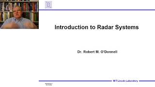 Introduction to Radar Systems – Lecture 1 – Introduction Part 1 [upl. by Krista868]