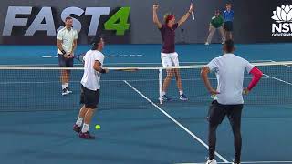 KyrgiosHewitt v ZverevDimitrov match highlights FAST4  Sydney International 2018 [upl. by Eltsyrk490]