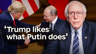 Bernie Sanders on Trump’s alignment with Russia [upl. by Eicarg196]