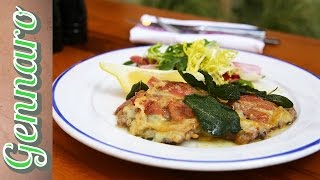 Veal Escalope Recipe with Gennaro [upl. by Kcirret]