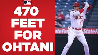 470 FEET FOR OHTANI Shohei Ohtani CRUSHES a LONG homer against the Royals [upl. by Olympie]