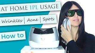 At Home IPL unit  How to demo  Wrinkle Rejuvenation  Excess Hair Removal  Acne Treatment [upl. by Eidde467]