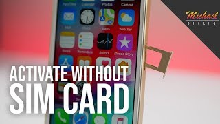 Activate iPhone Without SIM Card  New in iOS 12 [upl. by Drofdarb273]