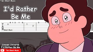 Steven Universe Future  Id Rather Be Me With You Guitar Tutorial [upl. by Sirap797]