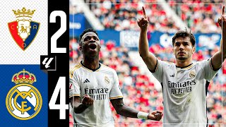 Osasuna 24 Real Madrid  HIGHLIGHTS  LaLiga 202324 [upl. by Neb]