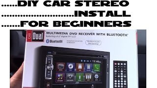 How to install car stereo for beginners DIY [upl. by Grindlay283]