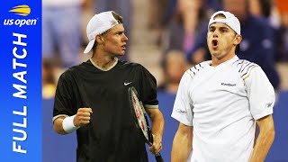 Lleyton Hewitt vs Andy Roddick Full Match  2001 US Open Quarterfinal [upl. by Itoyj450]