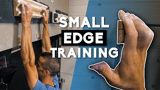 How To Hangboard Small Edge Finger Strength Training [upl. by Ayotol983]