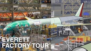 The Real Boeing Everett Factory Tour [upl. by Annairba693]