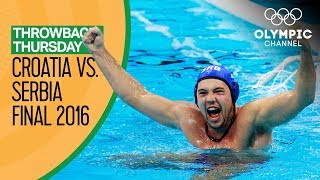 Croatia vs Serbia  Full Mens Water Polo Final  Rio 2016  Throwback Thursday [upl. by Colner]