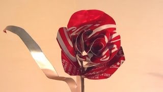 How to Make Coke Can Rose  Valentines Day Gift [upl. by Tyika]