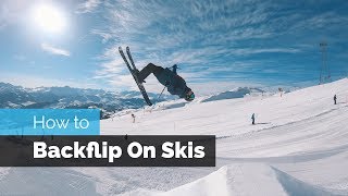 How to Backflip on Skis [upl. by Annekcm28]