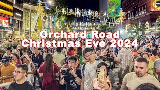 Singapore Christmas Eve 2024 Orchard Road [upl. by Korey517]