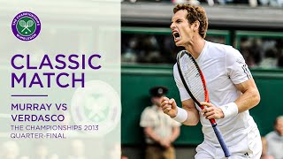 Andy Murray vs Fernando Verdasco  Wimbledon 2013 Quarterfinal  Full Match Replay [upl. by Nwad737]