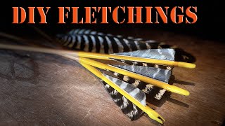 How to make Wild Turkey Fletchings  Easy DIY [upl. by Courtund]