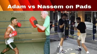 Aadam vs Naseem on the Pads [upl. by Enaerb769]