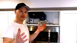 Range Hood Duct Install  Howto  DIY [upl. by Rasecoiluj640]