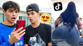 REACTING TO MY CRUSH TikToks BAD IDEA [upl. by Einaj]