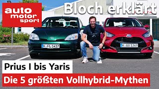 Vom Prius I zum Yaris Die 5 größten Mythen zum Vollhybrid  Bloch erklärt 110  auto motor amp sport [upl. by Atinomar]