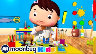 Painting And Drawing Song  LBB Songs  Learn with Little Baby Bum Nursery Rhymes  Moonbug Kids [upl. by Mikal]