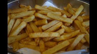 Des vraies frites Belges cuites en 2 fois dorées et croustillantes [upl. by Ardnic201]