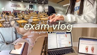 exam vlog  allnighters cramming [upl. by Vickey]