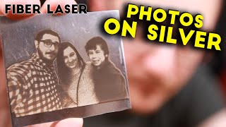 How to Engrave PHOTOS on Silver  Fiber Laser Tutorials [upl. by Atilam]