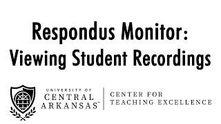 Respondus Monitor Viewing Student Recordings [upl. by Engelhart]