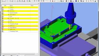 ESPRIT CAM  Automatic CNC Mill programming from solid Model [upl. by Nacnud134]