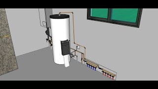 CHAUFFE EAU THERMODYNAMIQUE BRANCHEMENT ET FONCTIONNEMENT [upl. by Grath]