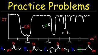 IR Spectroscopy  Practice Problems [upl. by Babs]