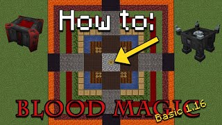 How to Blood Magic Update  The Basics Minecraft 116 [upl. by Zedekiah]