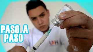 COMO PREPARAR Y DILUIR UN MEDICAMENTO Paso a paso [upl. by Eirrod501]