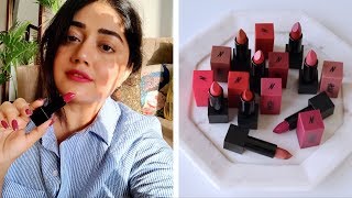 Nykaa Ultra Matte Lipstick Swatches  corallista [upl. by Eikcin]