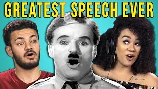 College Kids React To The Greatest Speech Ever Made The Great Dictator [upl. by Zenobia143]