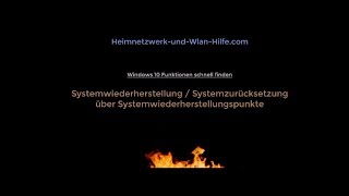 Windows 10 über Systemwiederherstellungspunkte zurücksetzen [upl. by Nov]