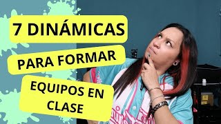 Dinámicas para formar equipos en clase [upl. by Kori]