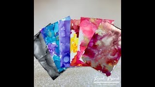 5 Basic Alcohol Inks Techniques [upl. by Ahola]