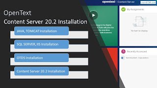 OpenText Content Server 202 Installation with OTDS [upl. by Irak]