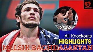 Melsik Baghdasaryan  ALL KNOCKOUTS [upl. by Holton]