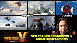 Voltes V Legacy Trailer 2min Breakdown and Anime Comparison 超電磁マシーン ボルテスV [upl. by Naerad]