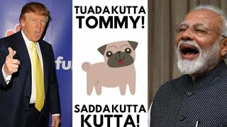 Tuada Kutta Tommy Sada Kutta kutta  Modi ji and Donald Trump  funny video [upl. by Aletse]