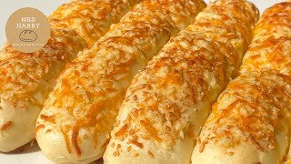 Triple Cheese Bread Sticks 芝士軟麵包條 ｜Mrs Harry Baking Baking [upl. by Perot74]